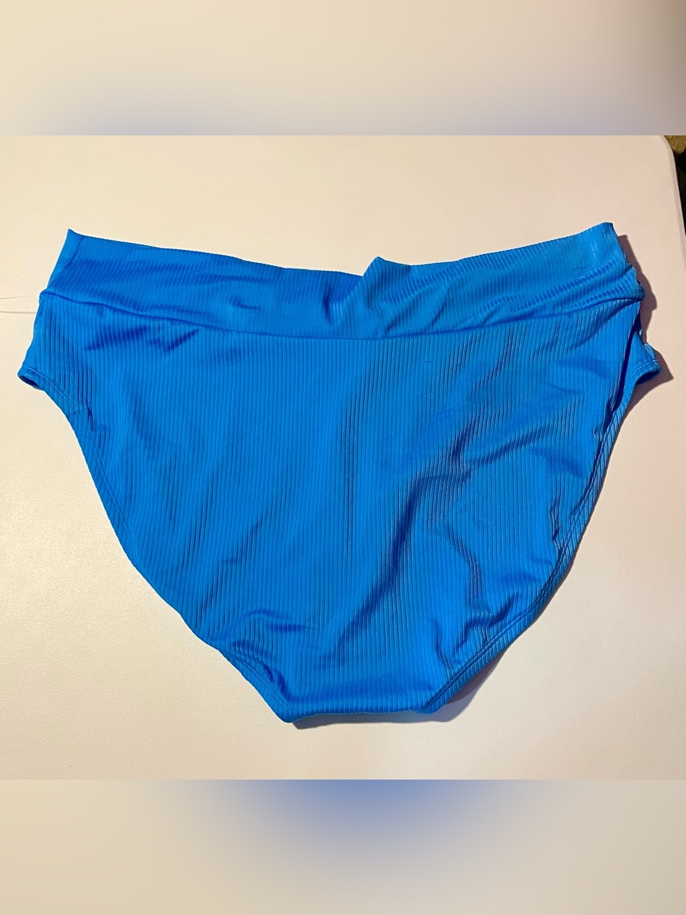 Ninety-Nine High Waist Cheeky Ribbed Bikini Swim Bottoms Only 2X 20W-22W NWT